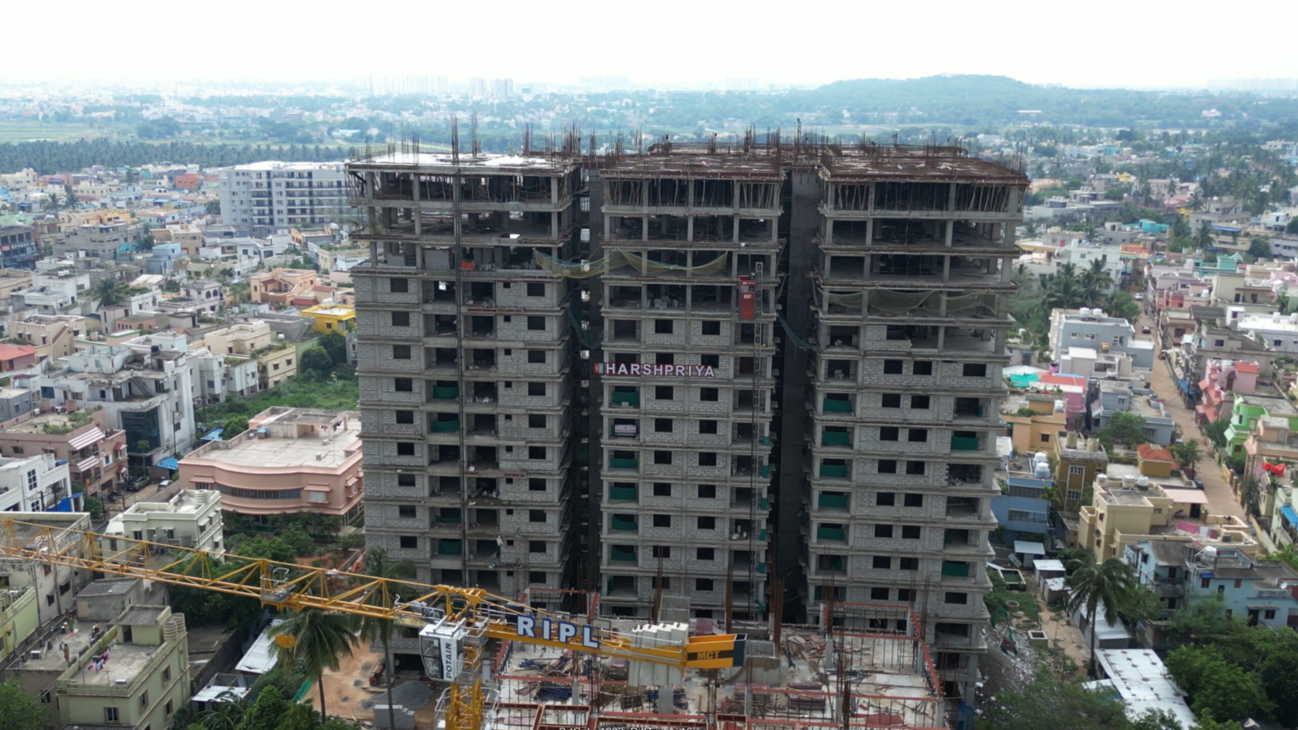 HP Square, Delta Square Construction Images by Harshpriya Group, 2/3/3.5/4.5 BHK lux homes